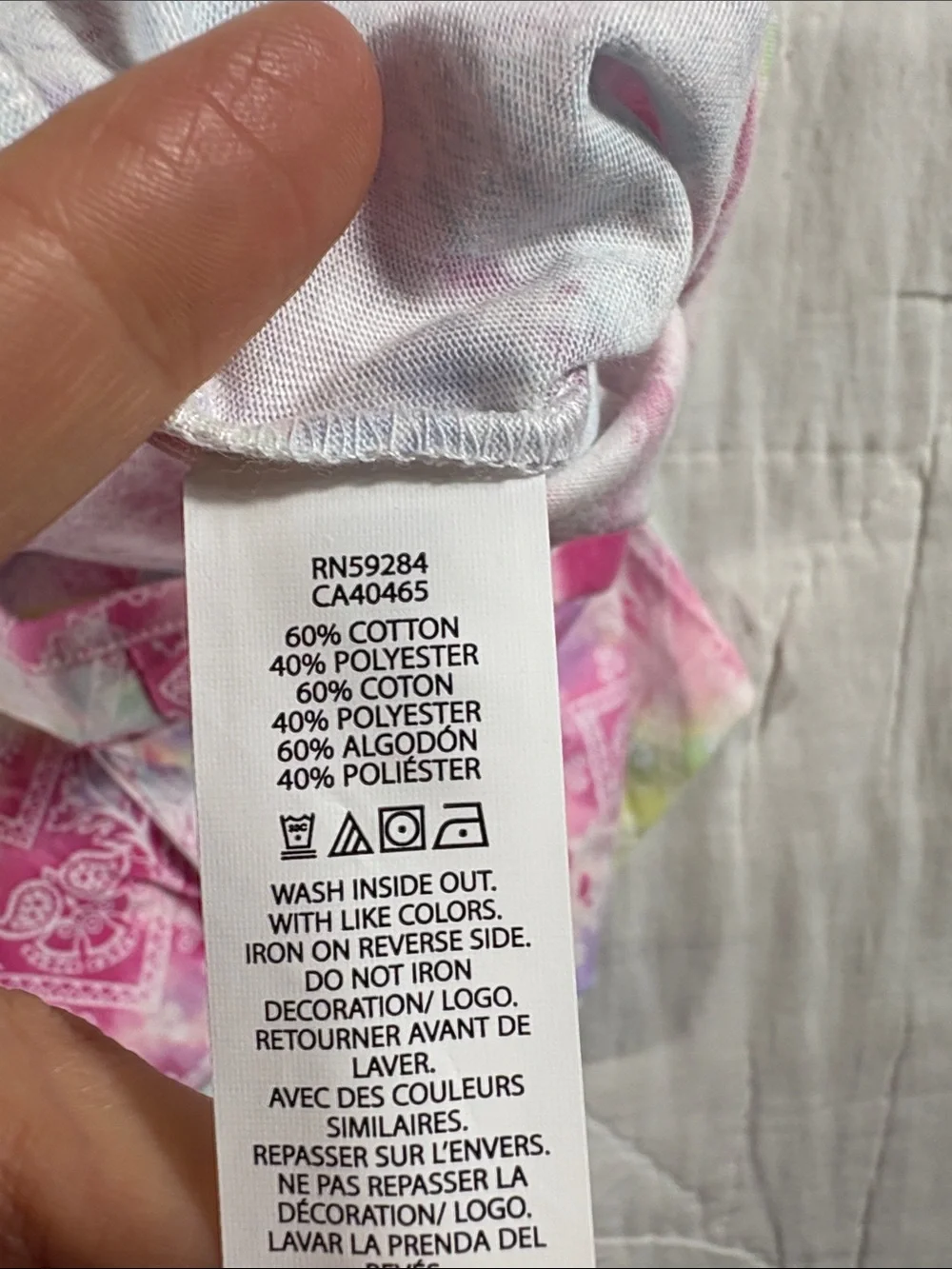 The Children's Place Girls Romper Set 2pk Pink Tie Dye Blue Butterfly Size 5/6 S